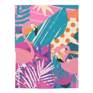 Flamingo Baby Swaddle Blanket