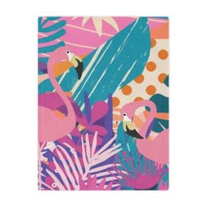 Flamingo Microfiber Blanket